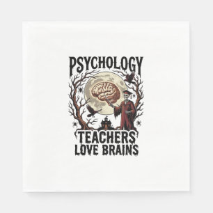 Servilleta De Papel Profesor de Psicología Amante del Cerebro de Hallo