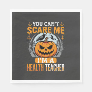 Servilleta De Papel Profesor de salud de Halloween Calabaza espantosa