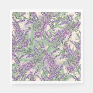 Servilleta De Papel Profusión de lavanda Polvo de lavanda Floral rústi