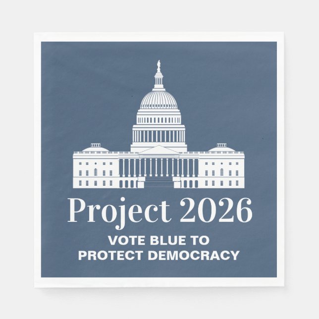 Servilleta De Papel Project 2026 Vote for Democracy (Anverso)