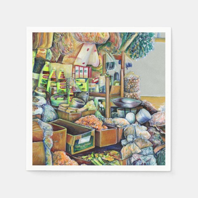 Servilleta De Papel Promesas encantadoras del fino Centro Tekka, Singa (Anverso)