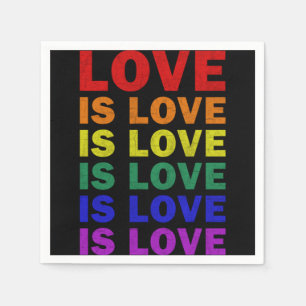 Servilleta De Papel Prometo Enseñar Amor El Orgullo LGBT-Q Orgullo Org