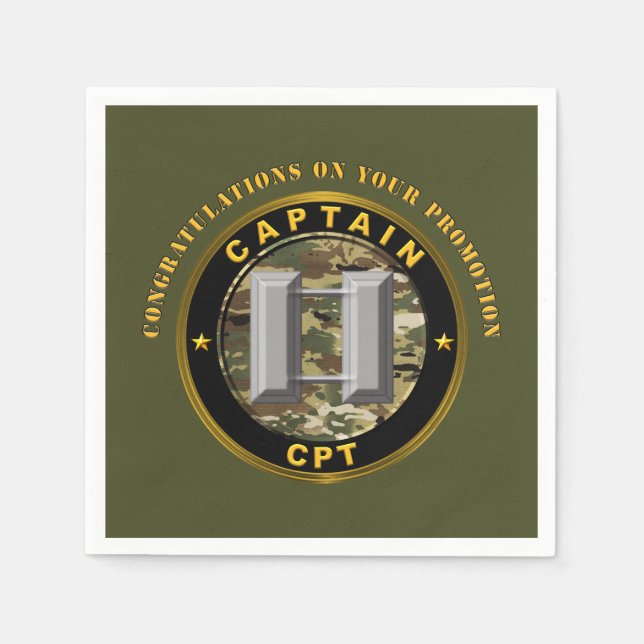 Servilleta De Papel Promoción a Capitán CPT   (Anverso)