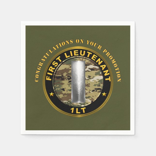Servilleta De Papel Promoción de 1er Teniente 1LT (Anverso)
