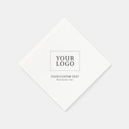 Servilleta De Papel Promoción de logotipo comercial de marca simple pa