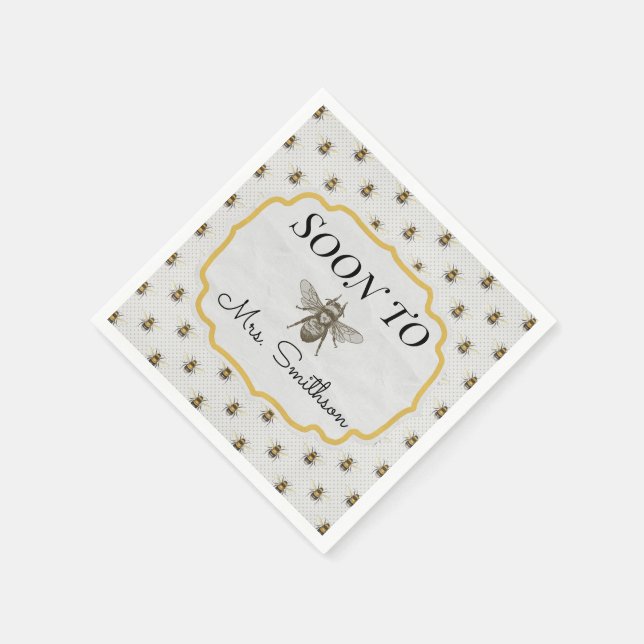 Servilleta De Papel Pronto a las servilletas "BEE" (Borde)