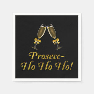 Servilleta De Papel ¡Prosecc-Ho Ho Ho Ho! Funny Prosecco Navidades Fie