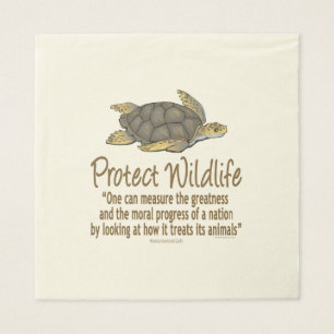 Servilleta De Papel Proteger las tortugas marinas