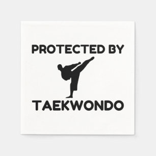 Servilleta De Papel Protegido Por Taekwondo