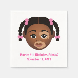 Servilleta De Papel #Proud2BNaturalMe Elige-Mi-Complexión Cumpleaños