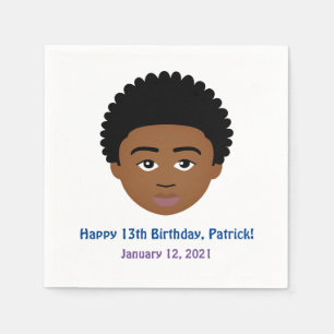 Servilleta De Papel #Proud2BNaturalMe Elige-Mi-Complexión Cumpleaños