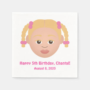 Servilleta De Papel #Proud2BNaturalMe Elige-Mi-Complexión Cumpleaños