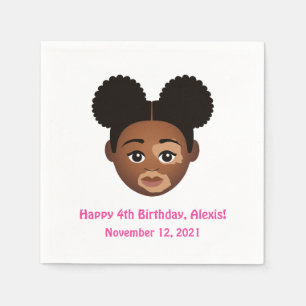 Servilleta De Papel #Proud2BNaturalMe Elige-Mi-Complexión Cumpleaños