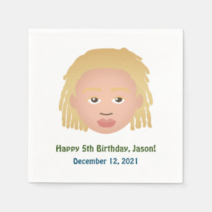 Servilleta De Papel #Proud2BNaturalMe Elige-Mi-Complexión Cumpleaños