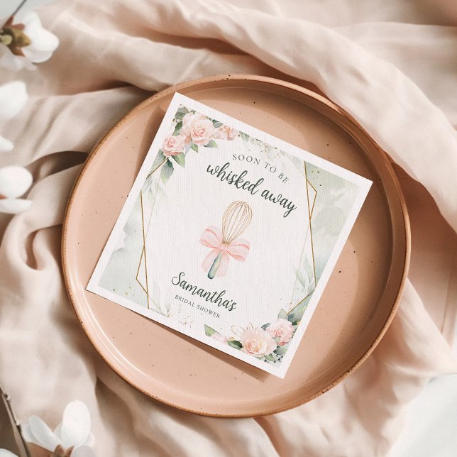 Servilleta De Papel Próximamente se despertará la ducha de novia flora (Subido por el creador)