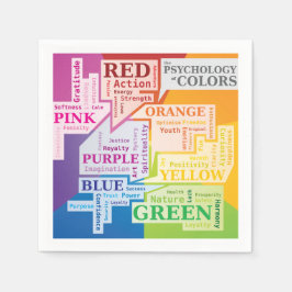 Servilleta De Papel Psicología de colores Cajas de Ilustracion en la n