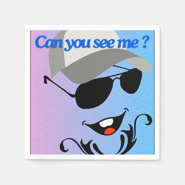 Servilleta De Papel ¿Puedes Verme? (Anverso)