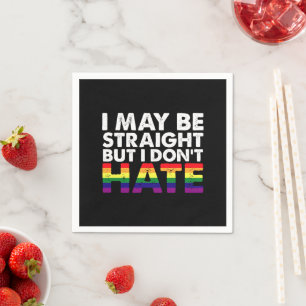 Servilleta De Papel Puedo ser heterosexual pero no odio a LGBT Gay