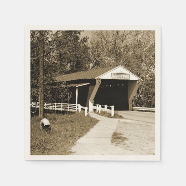 Servilleta De Papel Puente cubierto (Anverso)