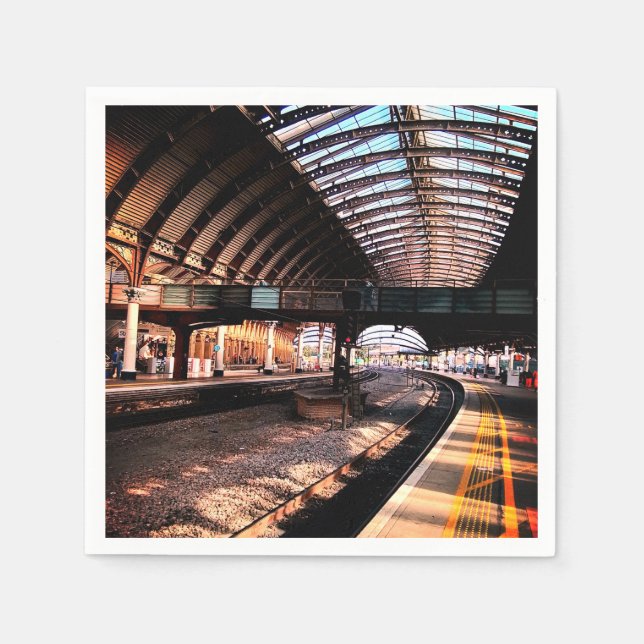 Servilleta De Papel Puente en la estación (Anverso)