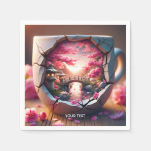 Servilleta De Papel Puente Fantasy Cute Mug Sakura
