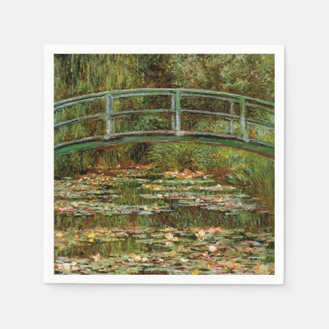 Servilleta De Papel Puente Japonés de Monet en Giverney (Anverso)
