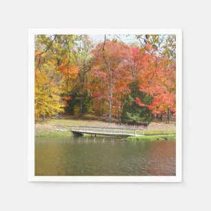 Servilleta De Papel Puente Seven Springs Fall III Paisaje de Otoño