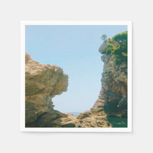 Servilleta De Papel Puerto occidental y muelle de Dubrovnik