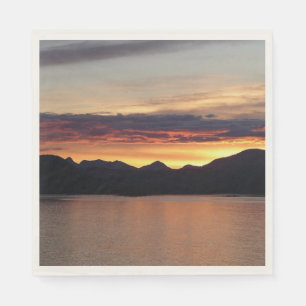 Servilleta De Papel Puesta de sol de Alaska I Hermosa fotografía de Al