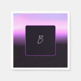 Servilleta de papel puesta de sol lavanda