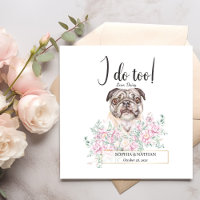 Pug Dog Boda Cocktail Napkins
