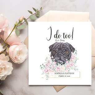 Servilleta De Papel Pug Dog Boda Cocktail Napkins
