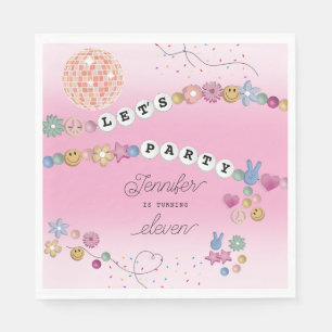 Servilleta De Papel Pulsera de la Amistad Joyas para Niñas Fiesta de C