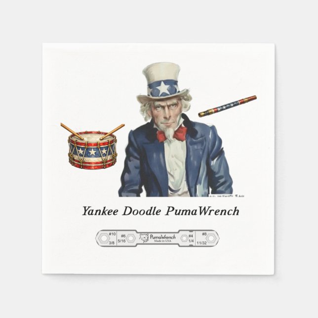 Servilleta De Papel PumaWrench Yankee Doodle (Anverso)