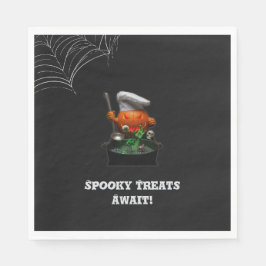 Servilleta De Papel Pumpkin Chef Halloween Party – Spooky Cauldron