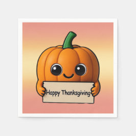 Servilleta De Papel Pumpkin Pal Thankgiving Napkin 