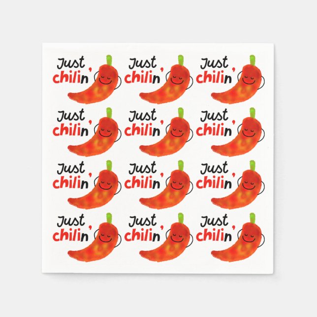 Servilleta De Papel Pun de pimienta chile positivo - Solo Chilin (Anverso)