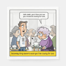 Punny 40 Napkins Fiesta de cumpleaños