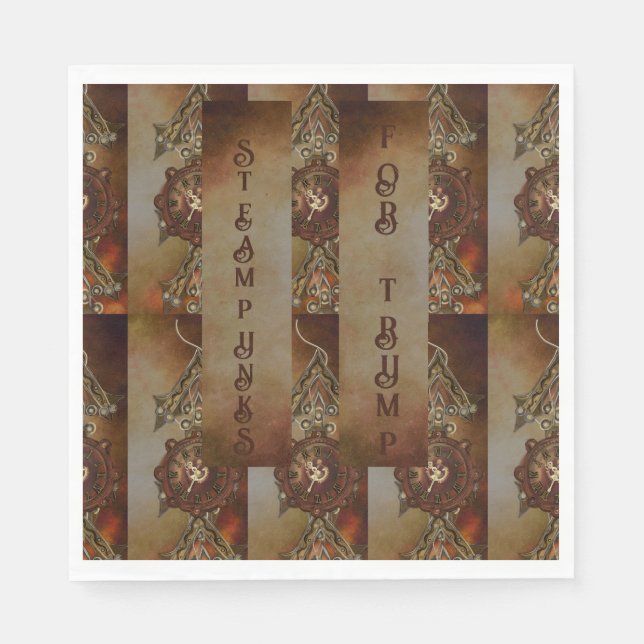 SERVILLETA DE PAPEL PUNTAS DE VAPOR PARA TRUMP (Anverso)