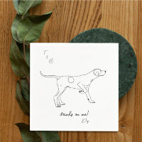 Puntero inglés Boda Cocktail Napkins