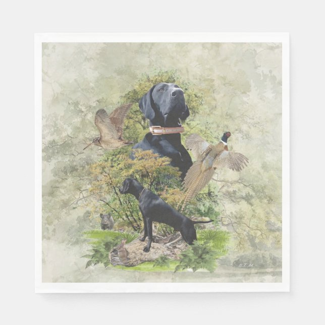 Servilleta De Papel Punteros de corto alcance alemanes (Anverso)