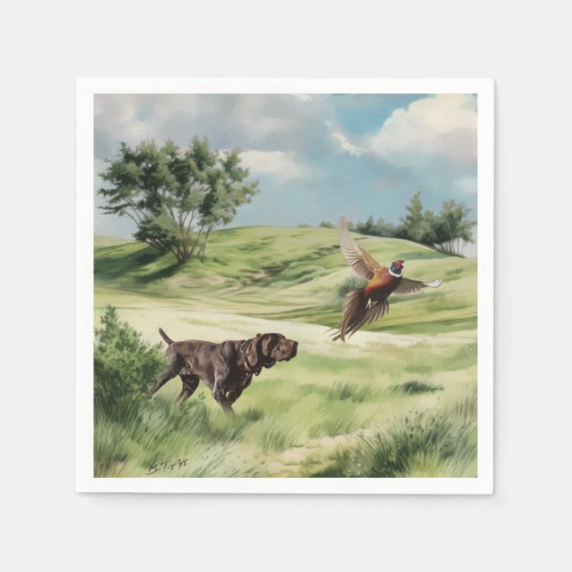 Servilleta De Papel Punteros de corto alcance alemanes (Anverso)