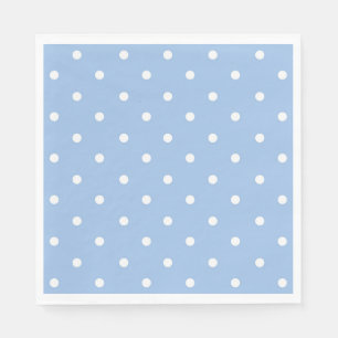 Servilleta De Papel Punto de Polka azul y blanco