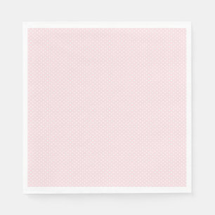Servilleta De Papel Punto mini polka rosa pálido y blanco