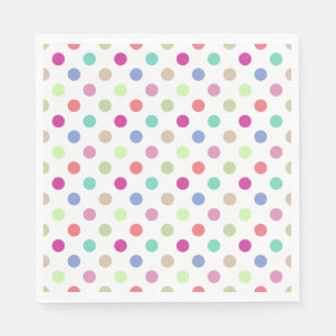 Servilleta De Papel Punto Pastel Polka