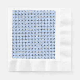 Servilleta De Papel Punto Polka 01.Gris Lblue BG