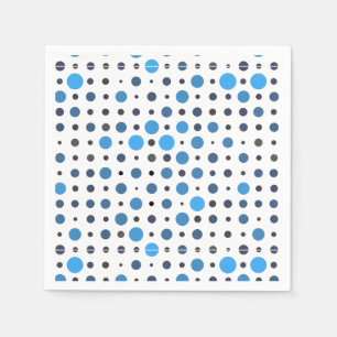 Servilleta De Papel Punto Polka 01X.Sombra azul