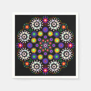 Servilleta De Papel Punto psicodélico Mandala