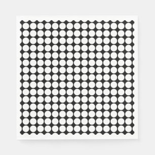 Servilleta De Papel Puntos blancos mínimos en fondo negro sólido