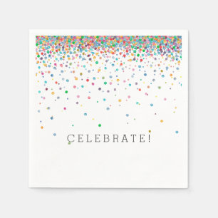 Servilleta De Papel Puntos de confeti felices